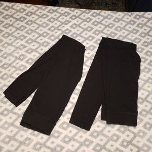 Forever 21 2 pairs of black leggings sz XS